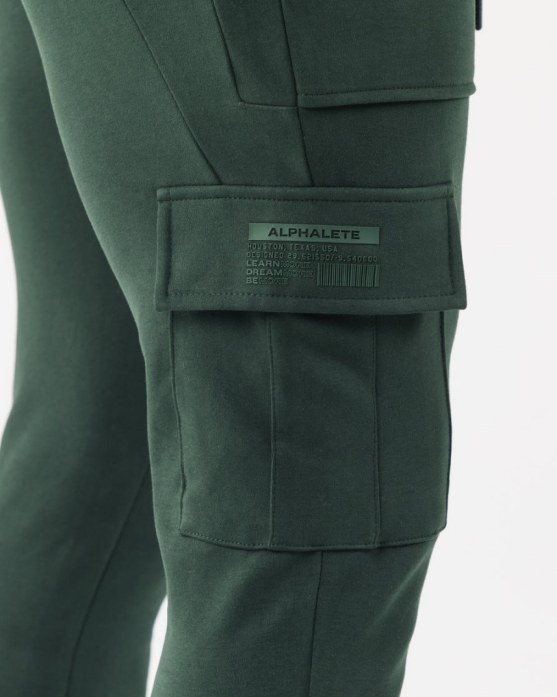 Alphalete Identity Cargo Joggebukser Herre Evergreen | AHYZJS-590