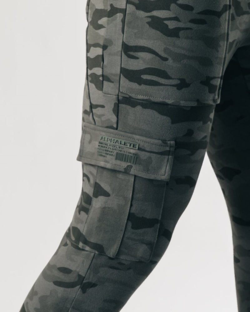 Alphalete Identity Cargo Joggebukser Herre Camouflage | JRGZMN-869