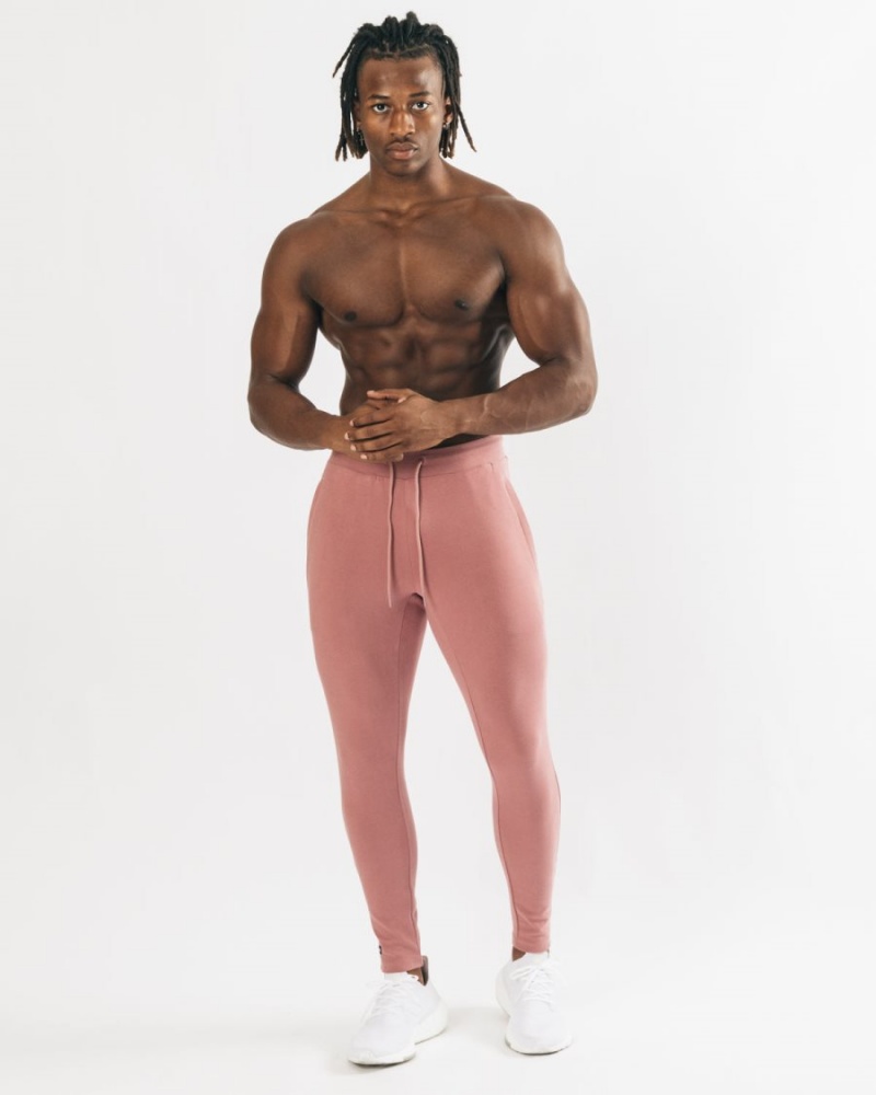 Alphalete Identity Jogger Joggebukser Herre Cranberry Ice | ZEDTYB-278