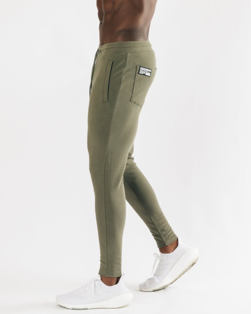 Alphalete Identity Jogger Joggebukser Herre Lyse Olivengrønne | QMOHXN-256