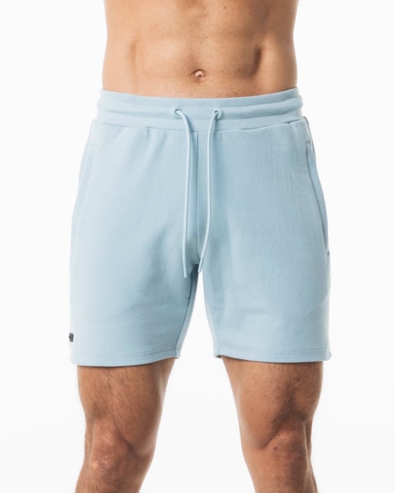 Alphalete Identity Kort 6” Shorts Herre Blå | MQADGC-764