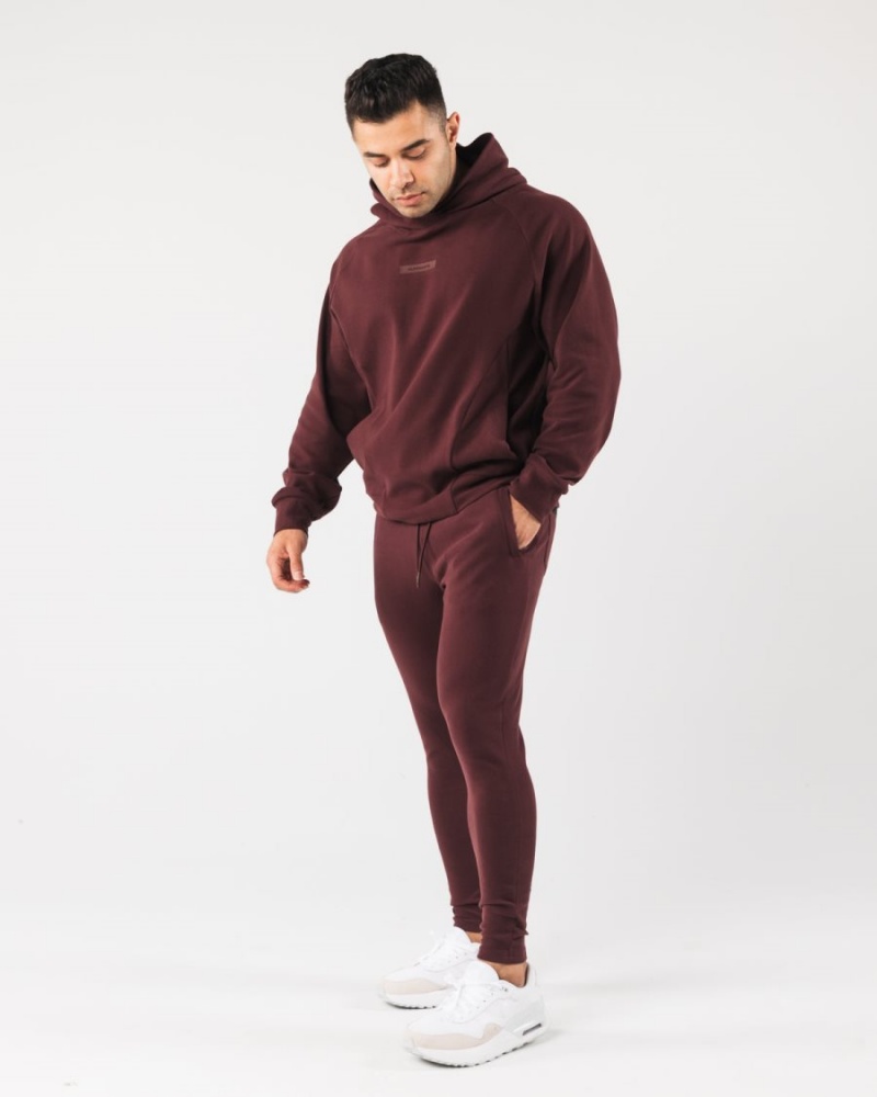 Alphalete Identity Pro Hoodie Hettegenser Herre Sangria | JVRPCQ-467