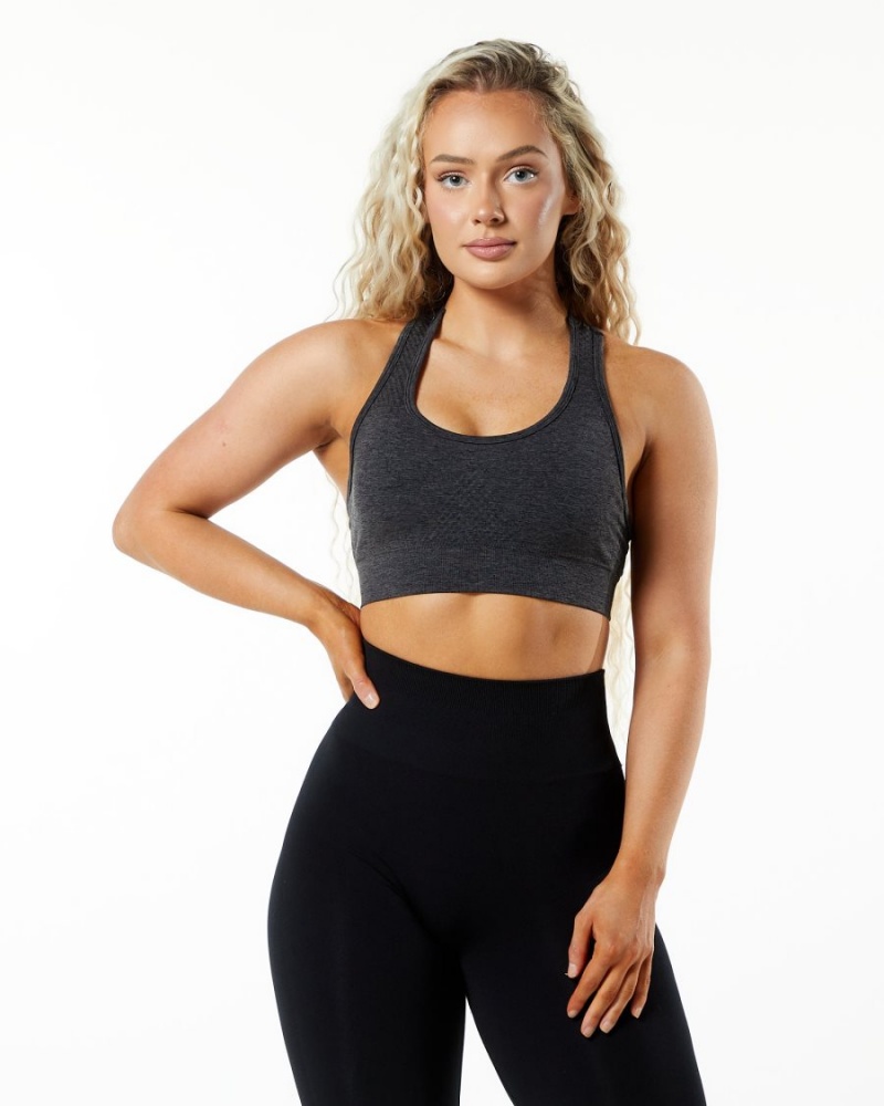 Alphalete Impact Bra Sports BH Dame Grå | STVQMK-834