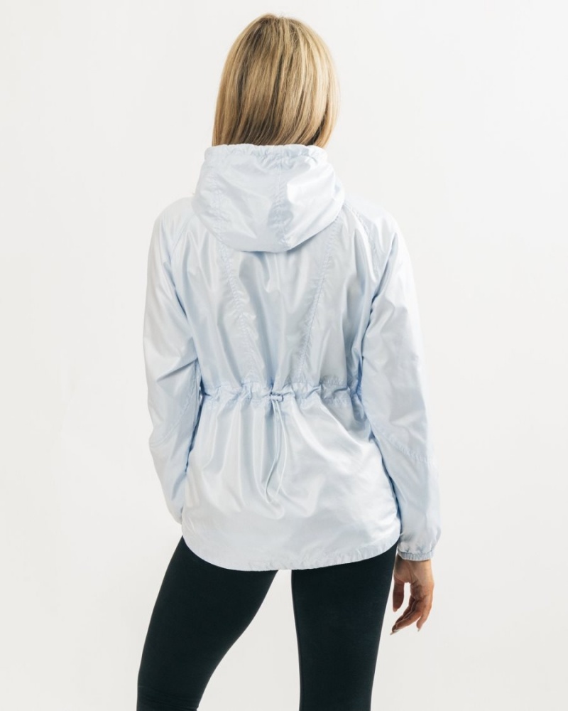 Alphalete Infinity Explorer Jacket Jakker Dame Lyse Blå | TYMRJA-293