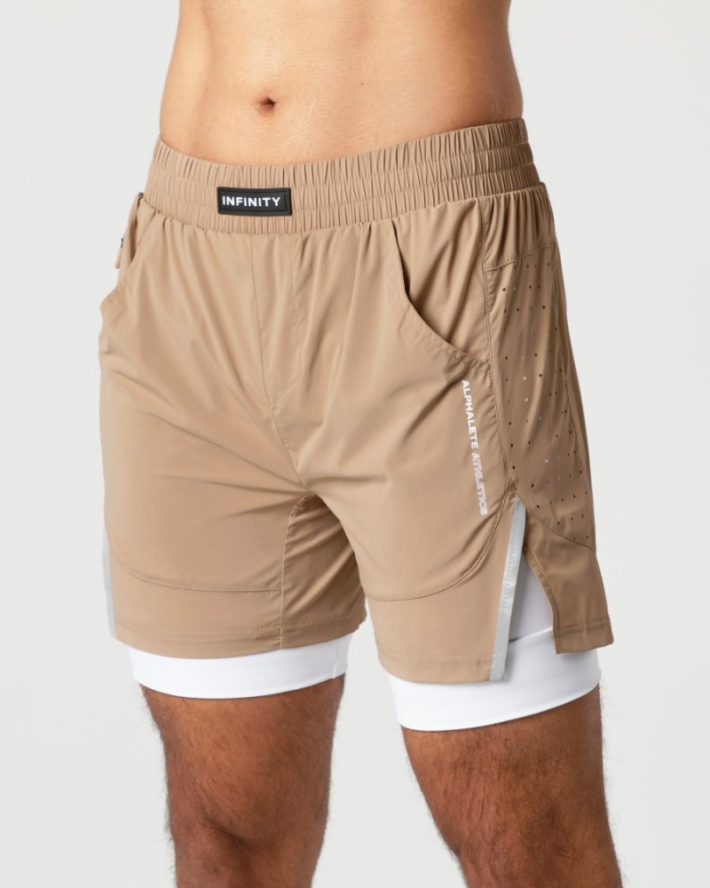 Alphalete Infinity Speed Kort 5.5" Shorts Herre Chai | LFISHE-847