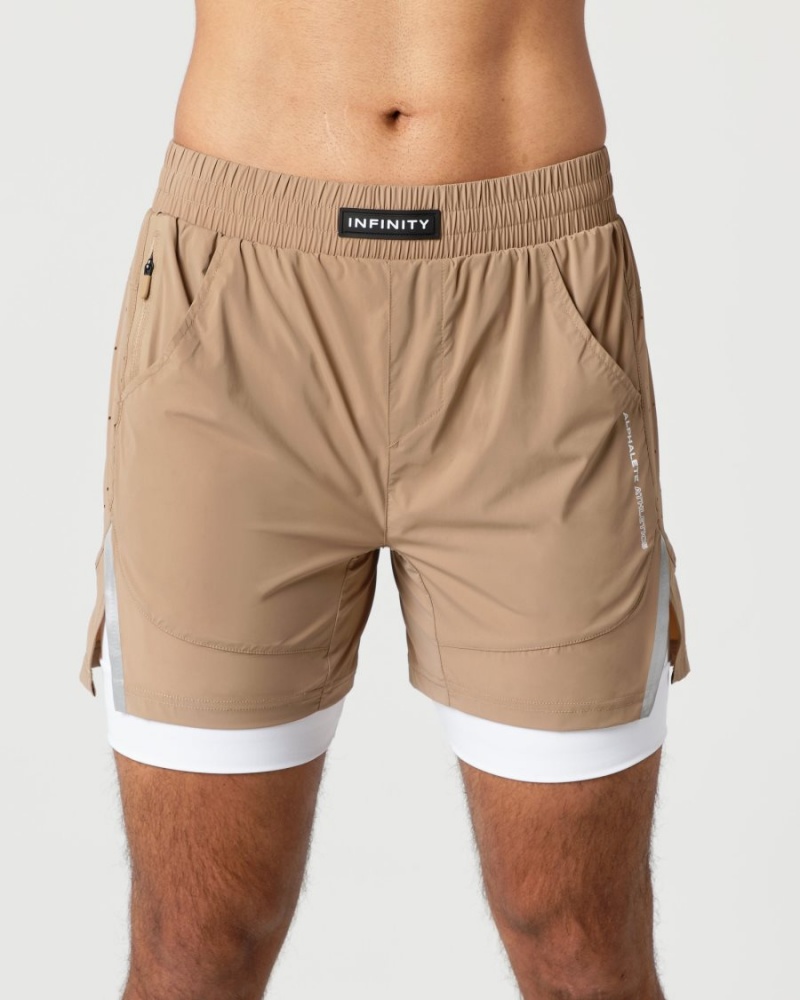 Alphalete Infinity Speed Kort 5.5" Shorts Herre Chai | LFISHE-847