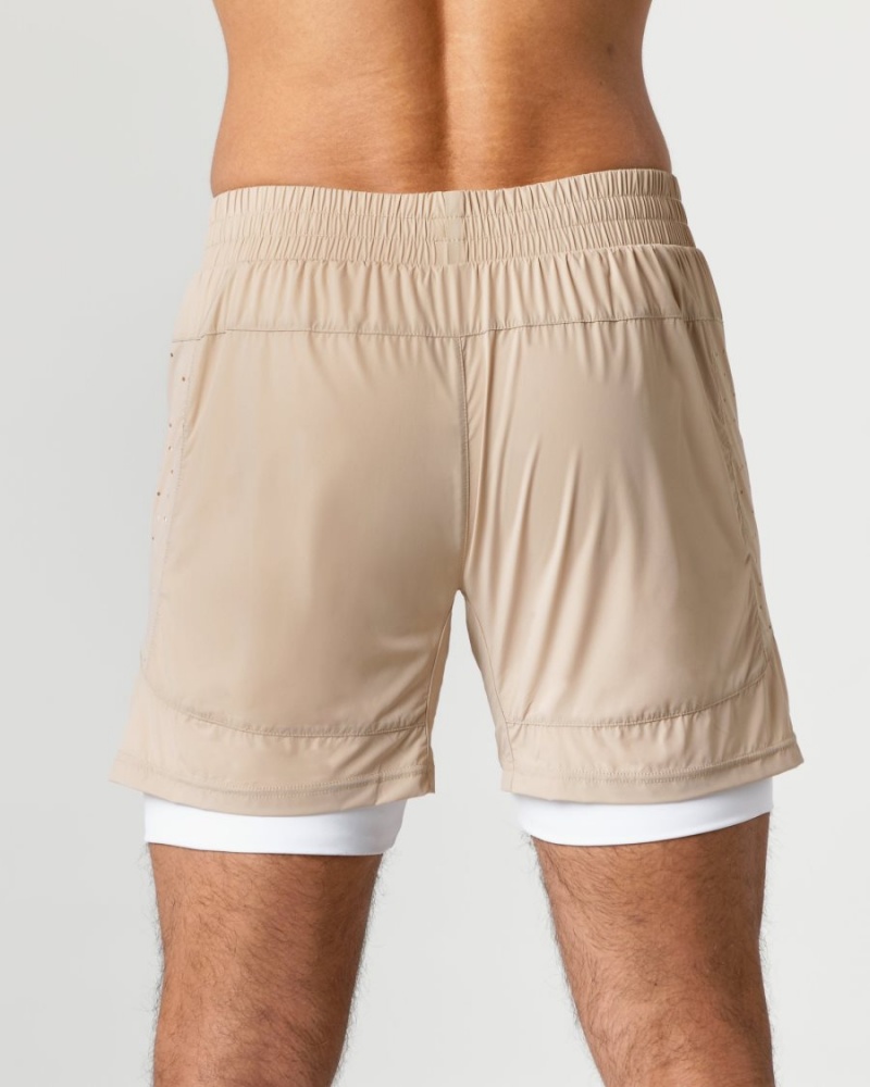 Alphalete Infinity Speed Kort 5.5" Shorts Herre Linen | KZJUGA-085