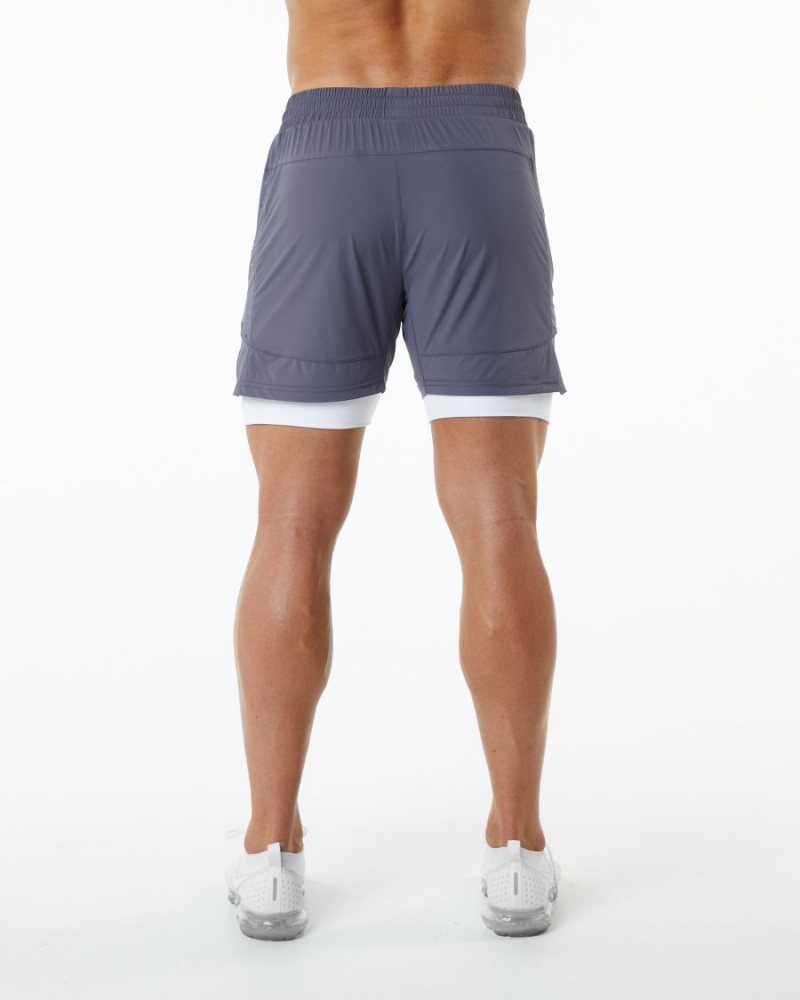 Alphalete Infinity Speed Kort 5.5" Shorts Herre Lilla | DPRGCF-830