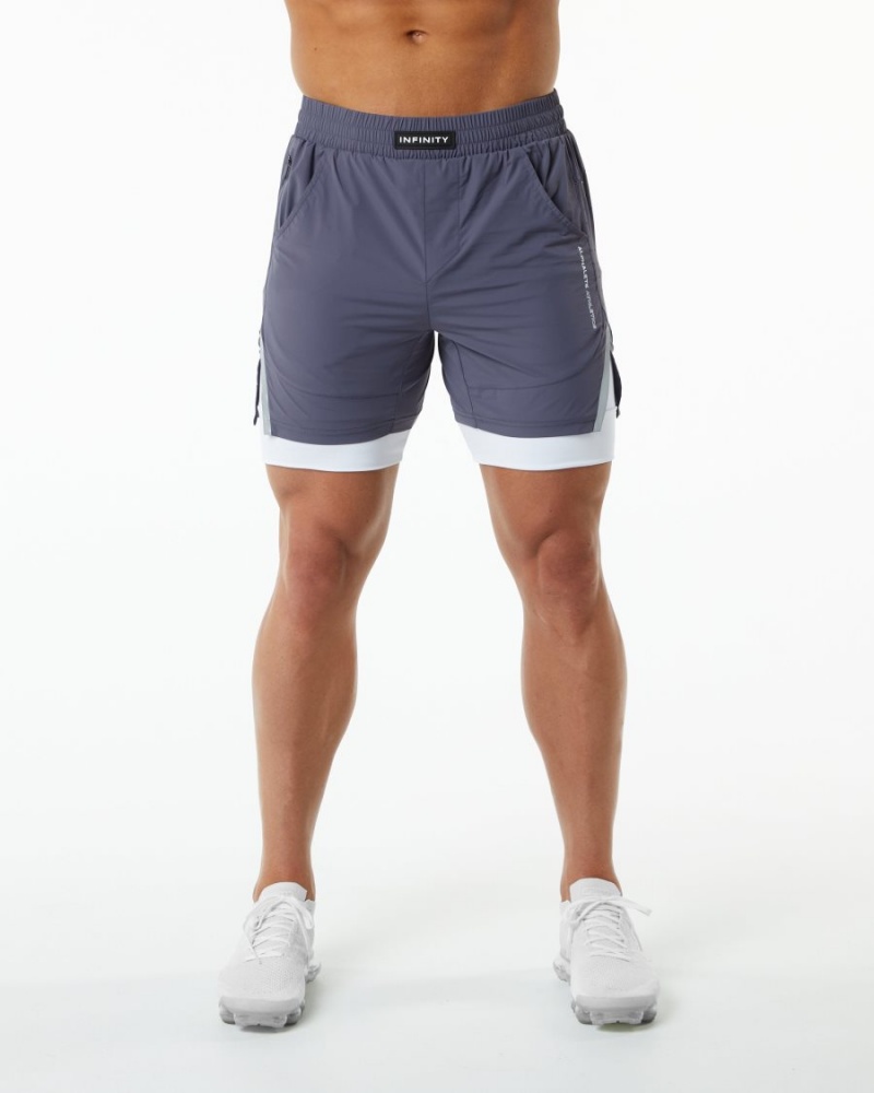 Alphalete Infinity Speed Kort 5.5" Shorts Herre Lilla | DPRGCF-830