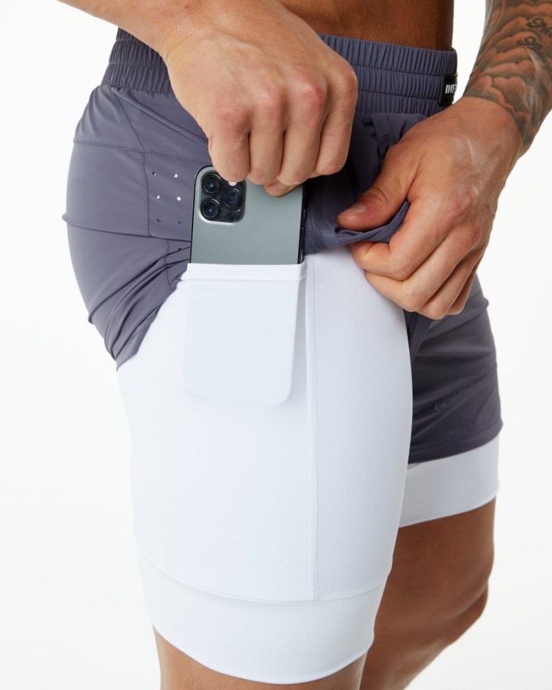 Alphalete Infinity Speed Kort 5.5" Shorts Herre Lilla | DPRGCF-830