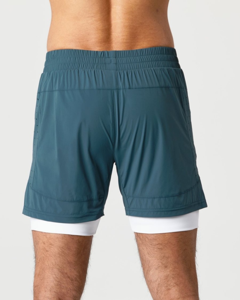 Alphalete Infinity Speed Kort 5.5" Shorts Herre Ocean | RFDYWV-986