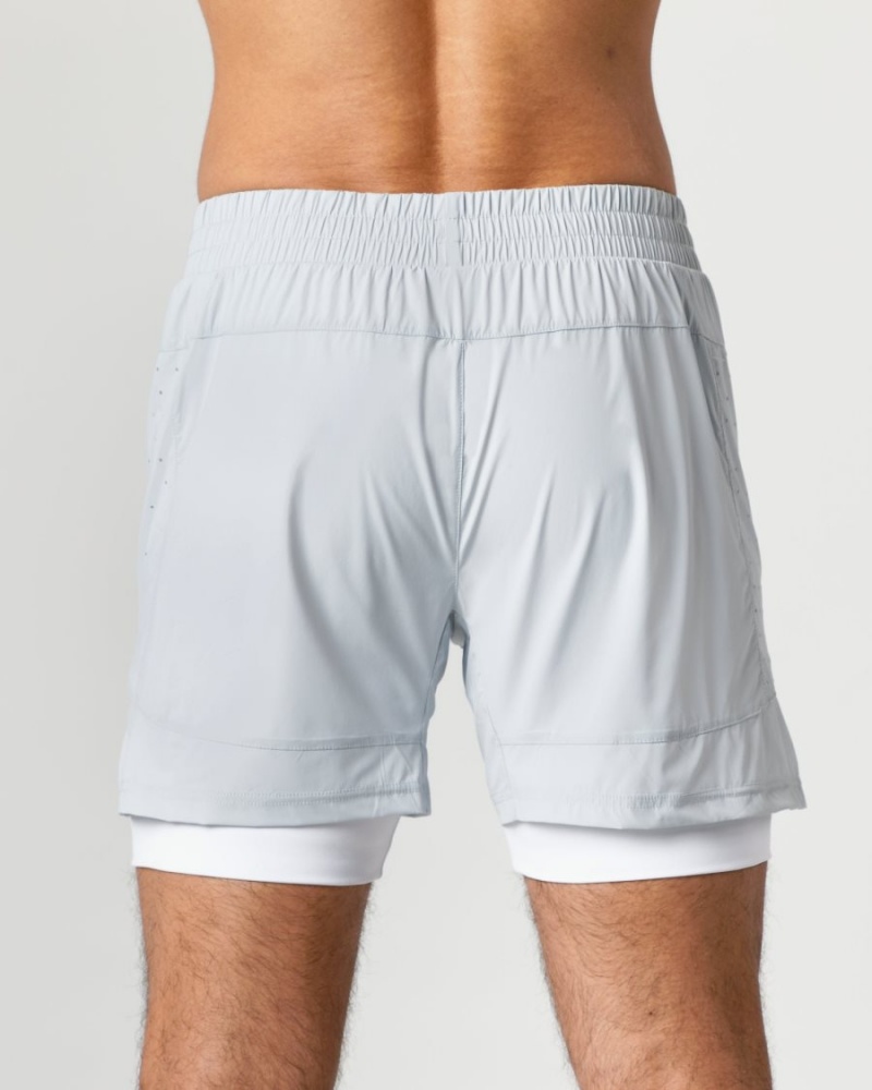 Alphalete Infinity Speed Kort 5.5" Shorts Herre Grå | RSXTWN-905