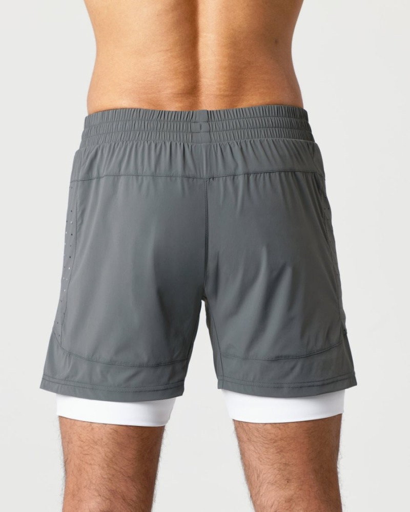 Alphalete Infinity Speed Kort 5.5" Shorts Herre Smoke | WTKYQZ-109