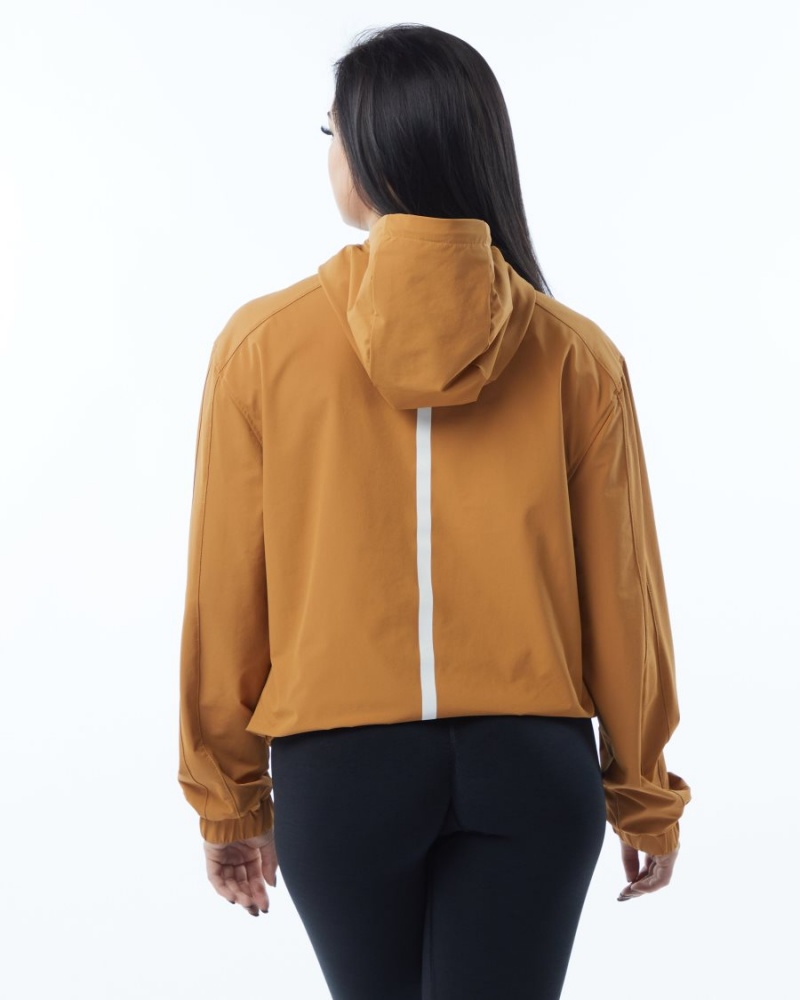 Alphalete Infinity Tech Jacket Jakker Dame Chestnut | SLCRNB-512