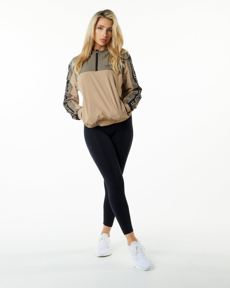 Alphalete Infinity Tech Jacket Jakker Dame Desert Safari | VGNHIL-864