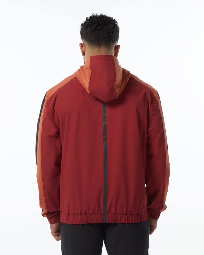 Alphalete Infinity Tech Jacket Jakker Herre Rød | JTHXSO-032