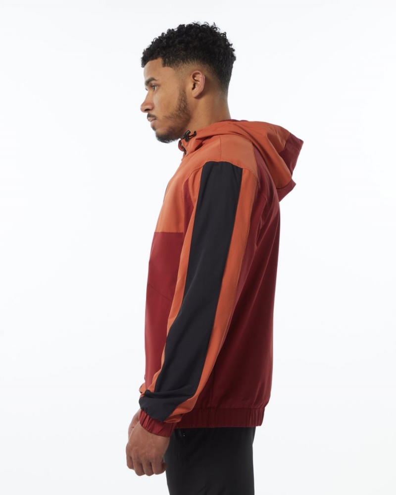 Alphalete Infinity Tech Jacket Jakker Herre Rød | JTHXSO-032