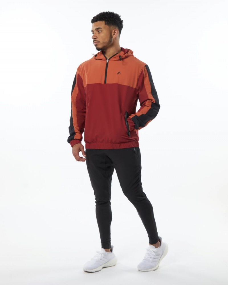 Alphalete Infinity Tech Jacket Jakker Herre Rød | JTHXSO-032