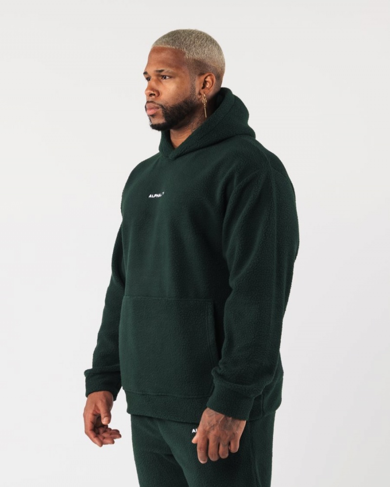 Alphalete King Hoodie Hettegenser Herre Evergreen | XPLFAJ-406