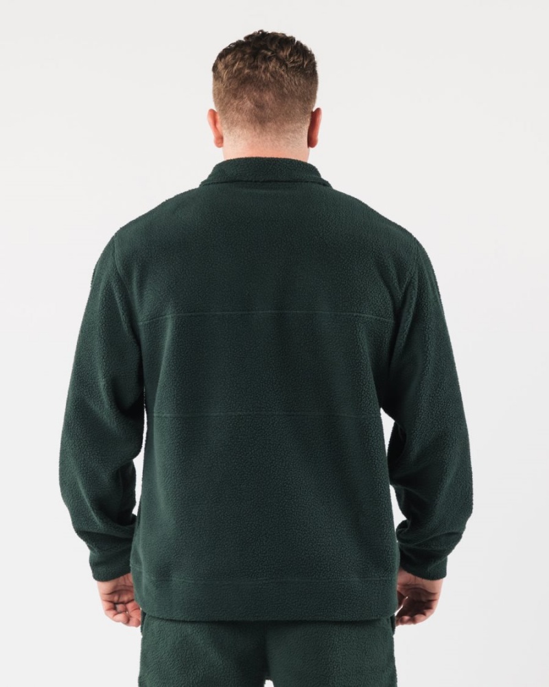 Alphalete King Quarter Zip Jakker Herre Evergreen | FTZHDQ-231