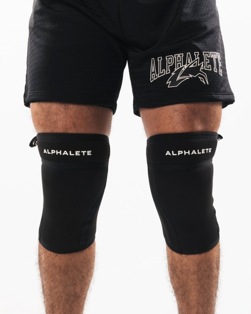 Alphalete Knee Sleeves Accessories Dame Svarte | JULKBT-164