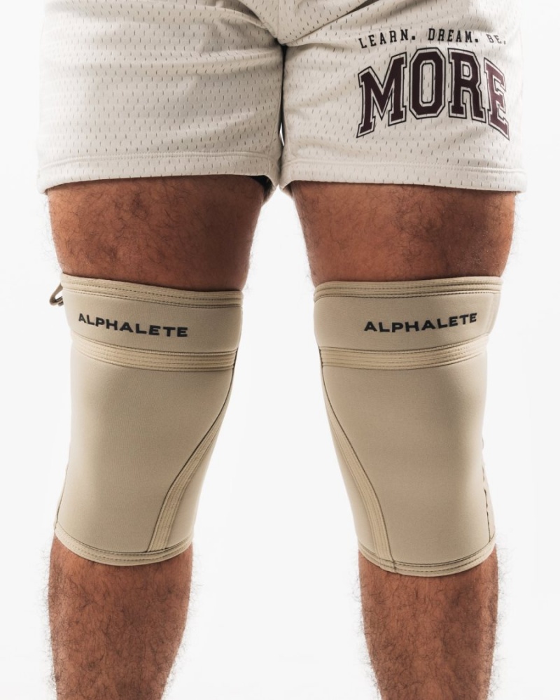 Alphalete Knee Sleeves Accessories Herre Linen | WRAEBT-879