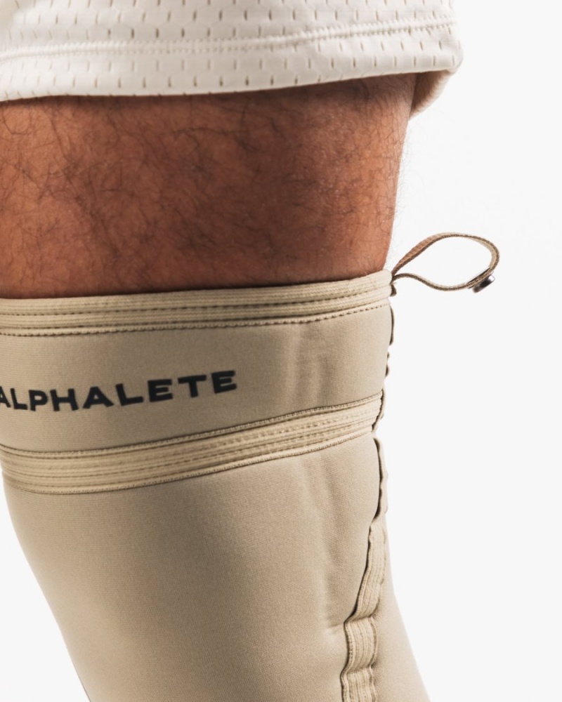 Alphalete Knee Sleeves Accessories Herre Linen | WRAEBT-879