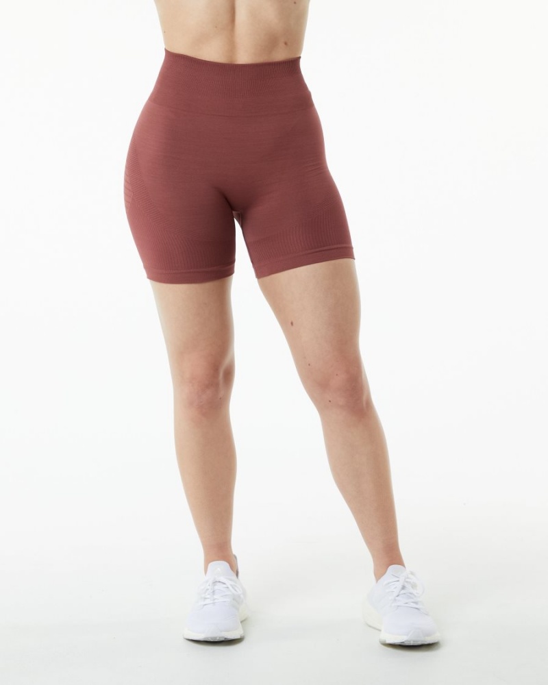 Alphalete Ozone Kort 5.5" Shorts Dame Gingerbread | VNIXJM-483