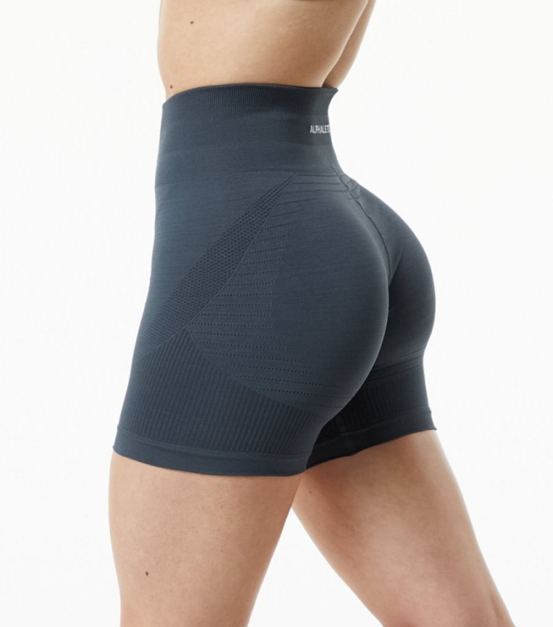 Alphalete Ozone Kort 5.5" Shorts Dame Carbon | EHMNFJ-934