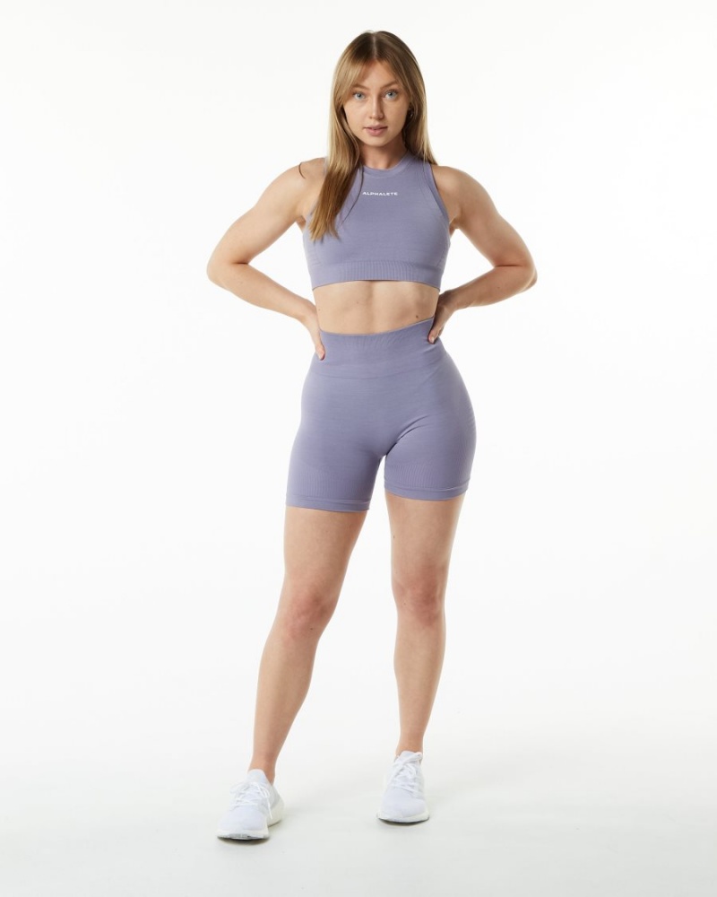 Alphalete Ozone Kort 5.5" Shorts Dame Lavendel | TELKNG-269