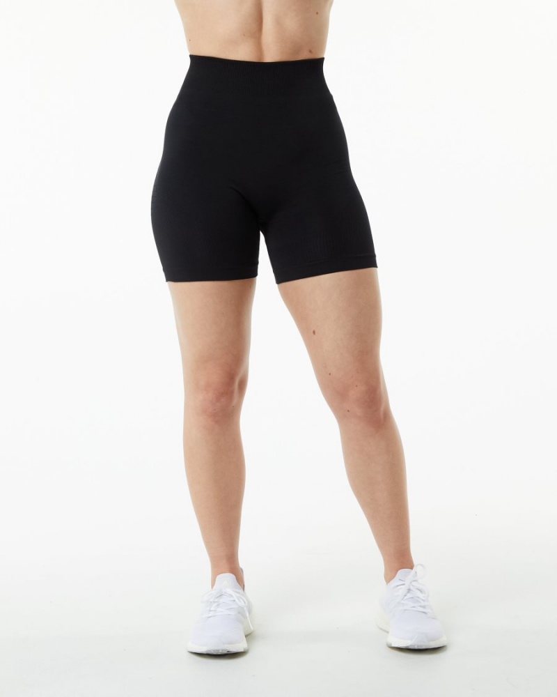 Alphalete Ozone Kort 5.5" Shorts Dame Svarte | ICOHKS-415