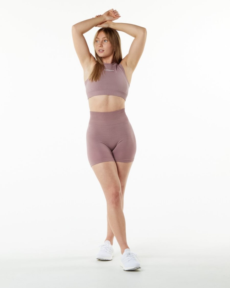 Alphalete Ozone Kort 5.5" Shorts Dame Mauve | AHIUTL-408