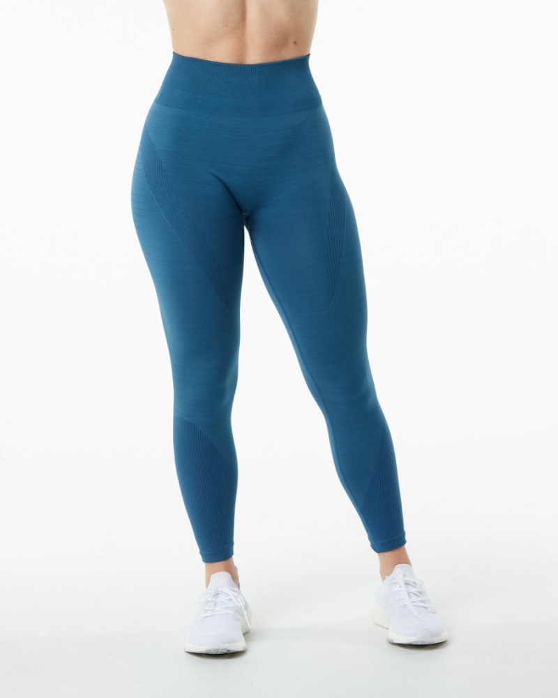 Alphalete Ozone Legging Leggings Dame Blå | JEXFYA-708