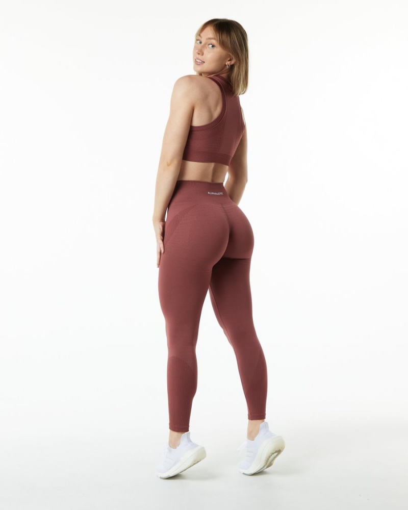 Alphalete Ozone Legging Leggings Dame Gingerbread | AGTKQO-506