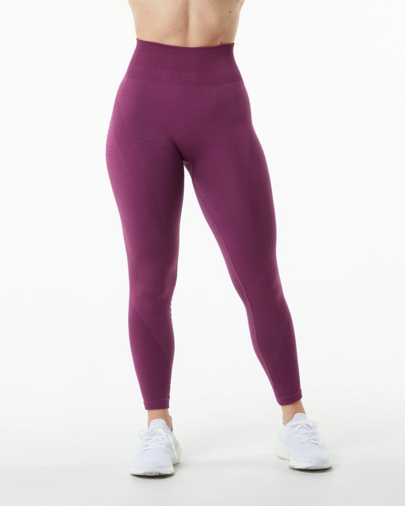 Alphalete Ozone Legging Leggings Dame Grape | DBNCJM-628