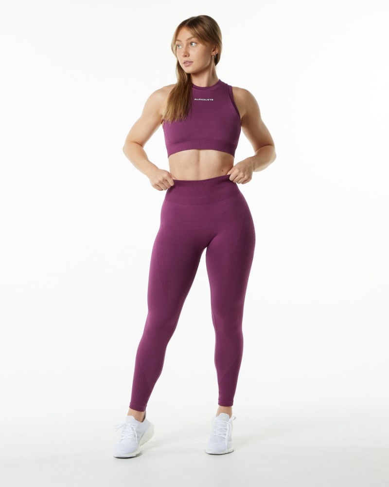 Alphalete Ozone Legging Leggings Dame Grape | DBNCJM-628