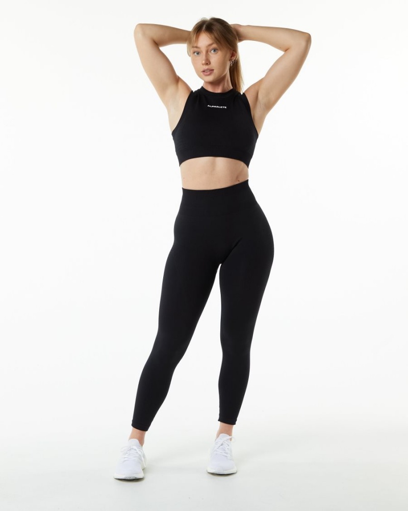 Alphalete Ozone Legging Leggings Dame Svarte | VHLWMS-549