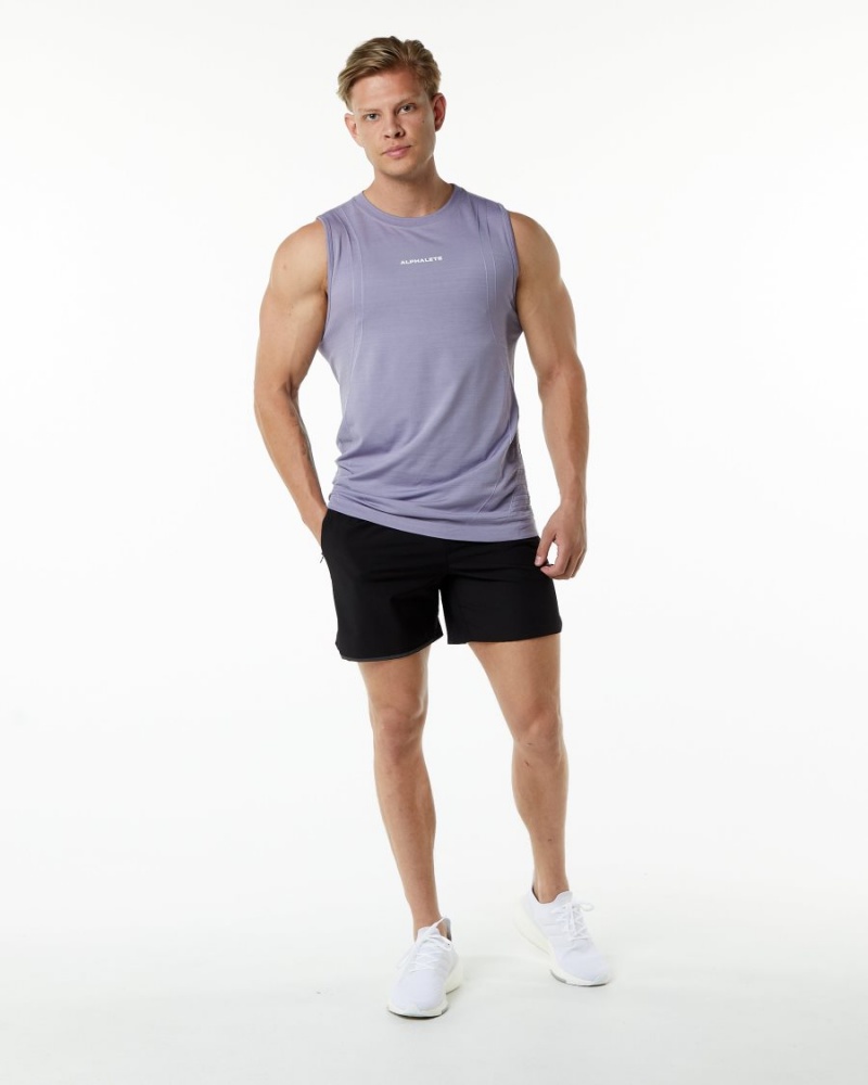 Alphalete Ozone Tank Singlet Herre Lavendel | QBTXCZ-937