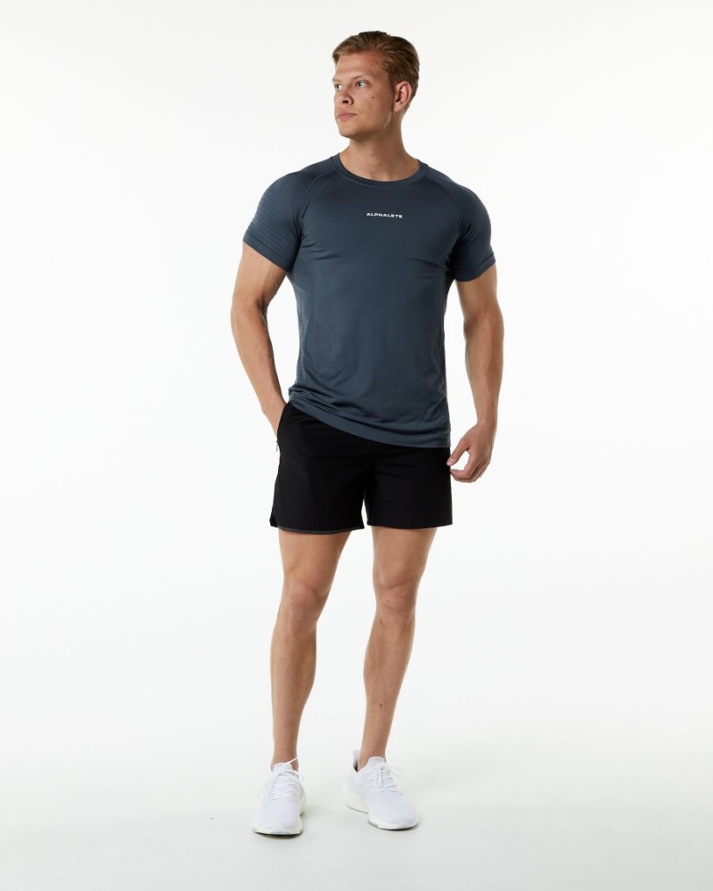 Alphalete Ozone Tee Skjorte Herre Carbon | QHEUXY-456