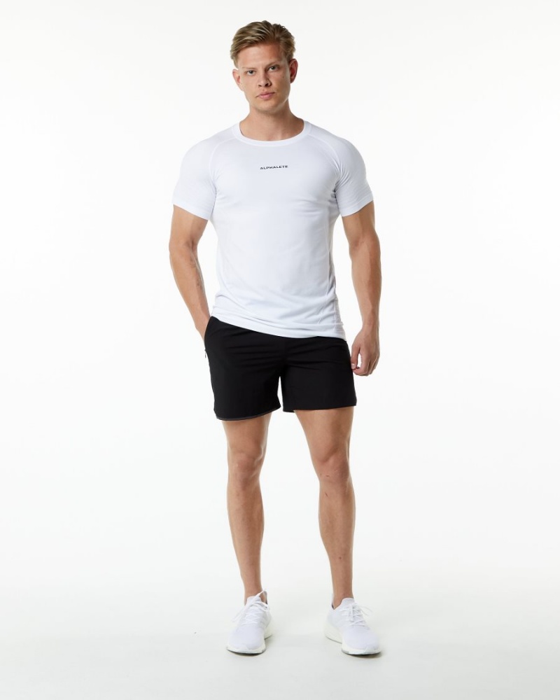 Alphalete Ozone Tee Skjorte Herre Hvite | LQBXNP-183