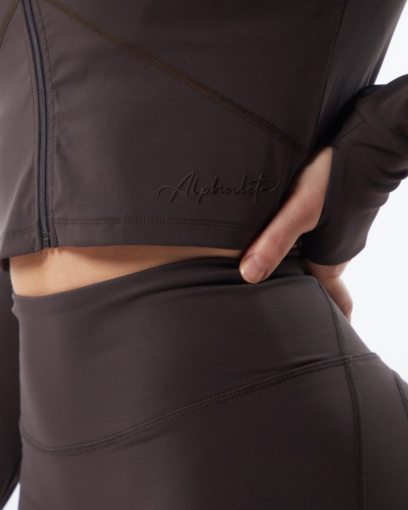 Alphalete Pulse Jacket Jakker Dame Grå | VDNXAC-614