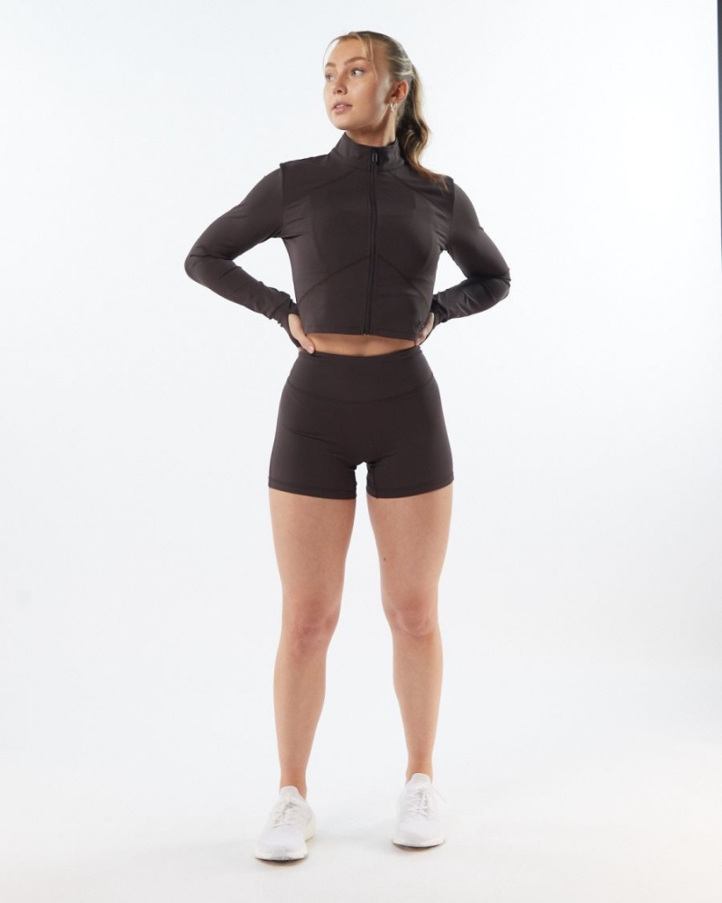 Alphalete Pulse Jacket Jakker Dame Grå | VDNXAC-614