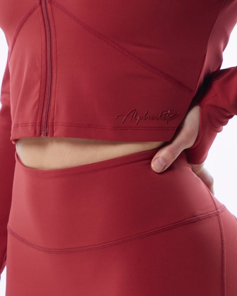 Alphalete Pulse Jacket Jakker Dame Rød | MPLODZ-681