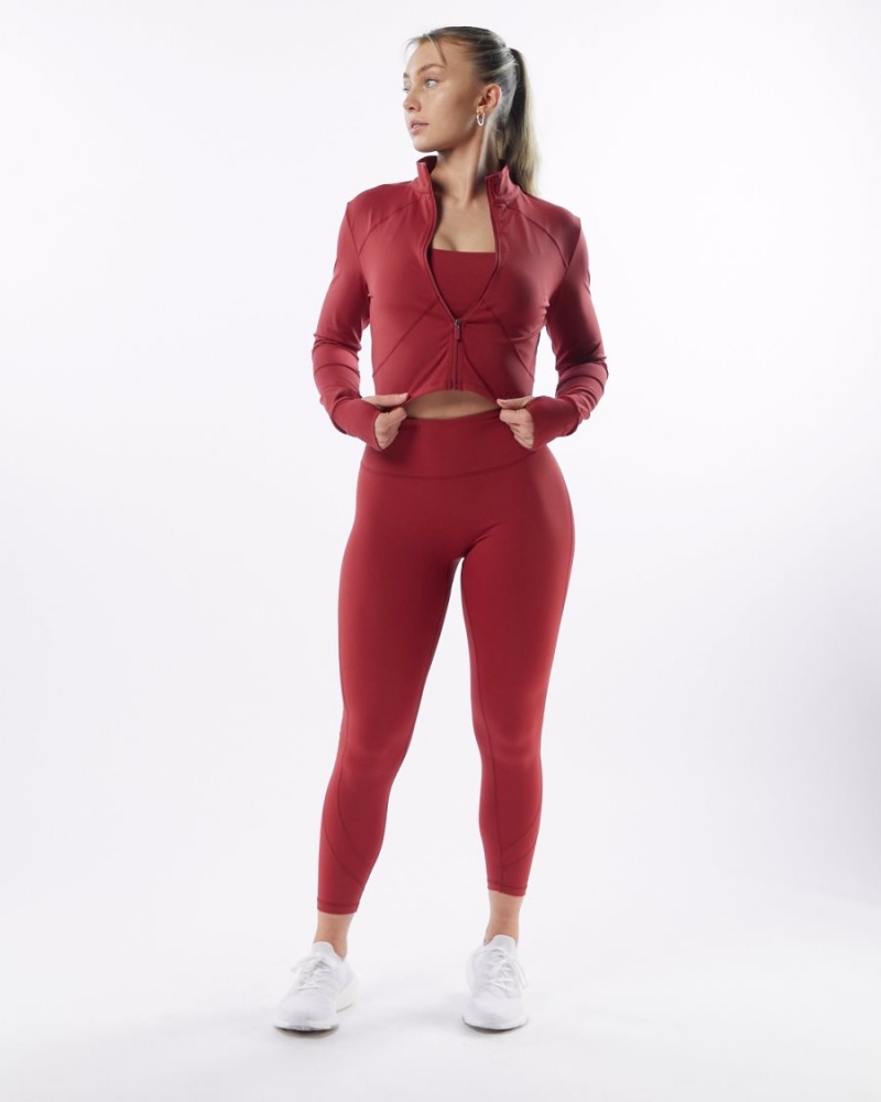 Alphalete Pulse Jacket Jakker Dame Rød | MPLODZ-681