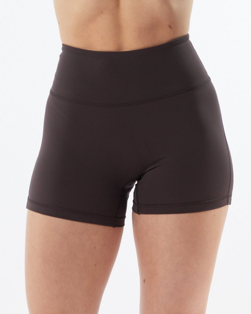 Alphalete Pulse Surge Kort 4" Shorts Dame Grå | UHOKCY-163