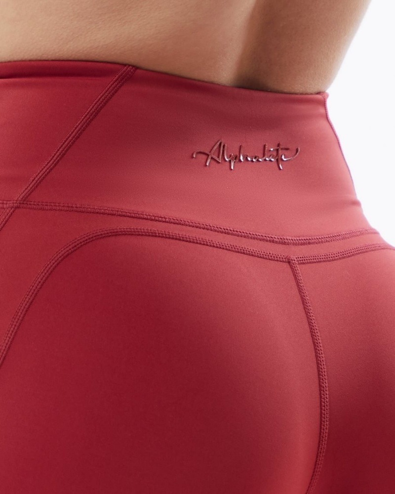 Alphalete Pulse Surge Kort 4" Shorts Dame Rød | KBCWRY-149