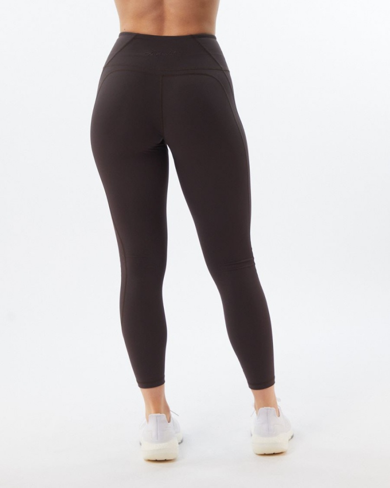 Alphalete Pulse Surge Legging Leggings Dame Grå | NFTJYP-132