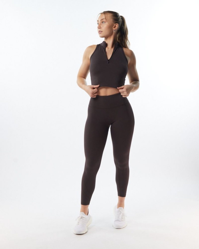 Alphalete Pulse Surge Legging Leggings Dame Grå | NFTJYP-132