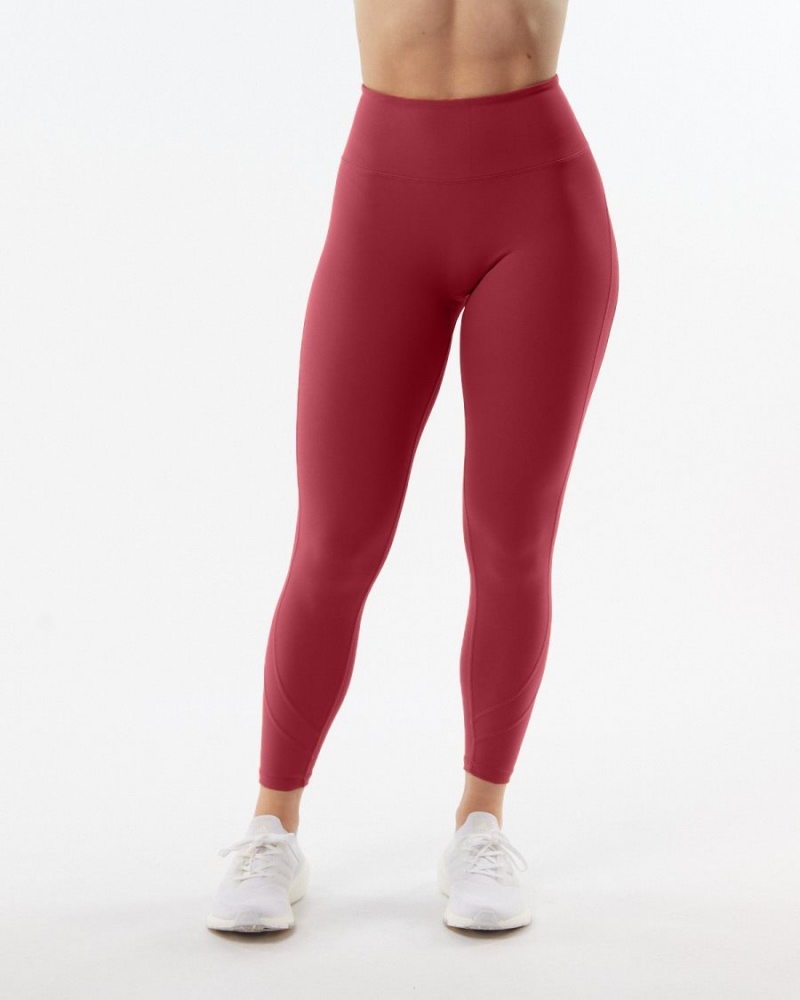 Alphalete Pulse Surge Legging Leggings Dame Rød | UMLGIV-124