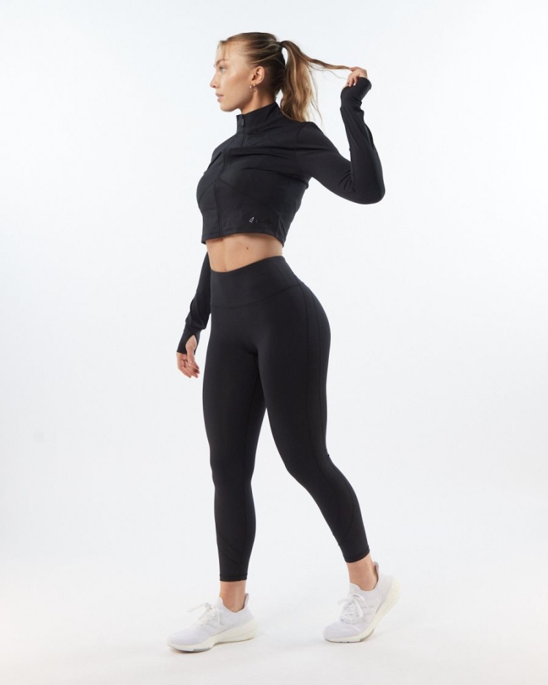 Alphalete Pulse Surge Legging Leggings Dame Blackout | NLIZYV-901